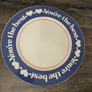 "YOU'RE THE BEST" Discovery Toys Collectors Plate